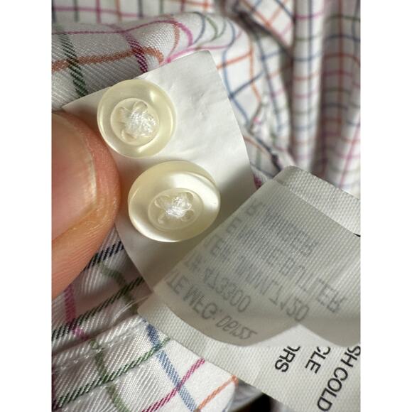 Johnnie-O Performance Butler Sport Short Long Sleeve Shirt Multicolor Mens Large - Picture 7 of 9